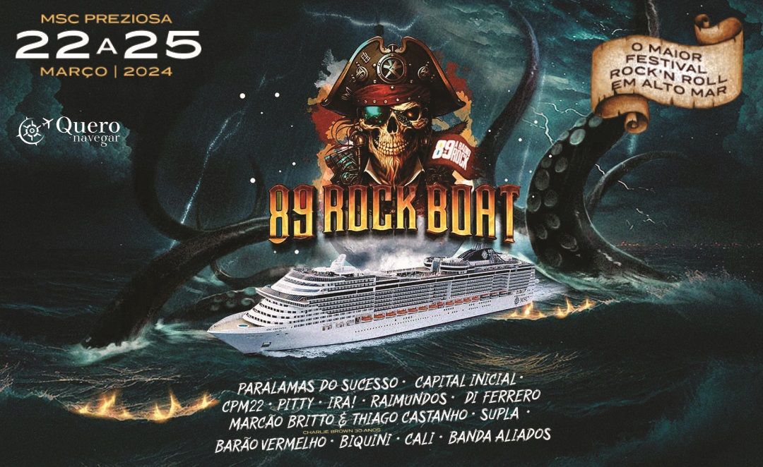 89 Rock Boat: agora é a vez do rock em alto-mar
